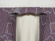 Photo10: 0812i09z760 Vintage Japanese Kimono Silk KOMON Dark grape, Gray (10)