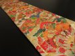 Photo2: 1A04z340 Vintage Japanese Kimono Silk OBI FABRIC  Folding fan 78.7" (2)