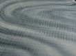 Photo2: 2N01z50 Japanese Kimono Silk  FABRIC Gray Stream 38.6" (2)