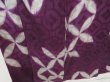 Photo3: 1328T01z530 Antique Japanese Kimono Silk KOMON Dark purple Shippo (3)