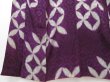 Photo4: 1328T01z530 Antique Japanese Kimono Silk KOMON Dark purple Shippo (4)