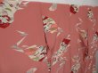 Photo2: 0728T05z730 Vintage Japanese Kimono Silk KOMON Pink Flowers (2)