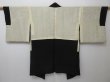 Photo8: 1613i01z650 Vintage Japanese Kimono Silk HAORI Black Orchid (8)