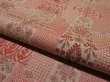 Photo4: 2i01z60 Vintage Japanese Kimono Silk  FABRIC Light gray Flowers 41.7" (4)