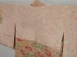 Photo7: 0921i02z560 Japanese Kimono Silk HAORI Peach Camellia (7)