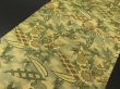 Photo3: 1A04z140 Vintage Japanese Kimono Silk OBI FABRIC  Bamboo grass 77.2" (3)