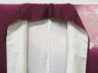 Photo9: 1424T10z970 Japanese Kimono Silk TSUKESAGE Dark purple Peony (9)