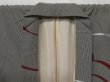 Photo8: 0811T08z1040 Vintage Japanese Kimono Silk OMESHI KOMON Gray Cloud (8)