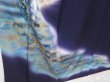 Photo3: 1501T02z960 Japanese Kimono Silk TSUKESAGE Navy-Purple Vase (3)