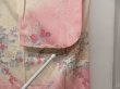 Photo9: 1327T05z1080 Japanese Kimono Silk FURISODE Pink Peony (9)