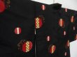 Photo2: 0411N10z430 Vintage Japanese Kimono Silk MEISEN HAORI Black (2)