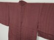 Photo3: 0715i05z430 Vintage Japanese Kimono Silk HAORI Rosy brown (3)