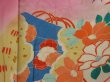 Photo8: 1418T05z570 Antique Japanese Kimono Silk IROTOMESODE Dark pink Folding fan (8)