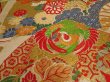 Photo4: 1A04z340 Vintage Japanese Kimono Silk OBI FABRIC  Folding fan 78.7" (4)