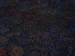 Photo3: 2D02z60 Japanese Kimono Crepe Silk  FABRIC Dark navy Flowers 41.7" (3)