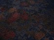 Photo2: 2D01z60 Japanese Kimono Crepe Silk  FABRIC Dark navy Flowers 42.5" (2)