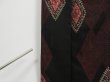 Photo7: 0824i09z810 Vintage Japanese Kimono Silk OMESHI KOMON Black (7)