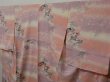 Photo2: 1005T04z910 Unused Japanese Kimono Silk KOMON Coral pink Folding fan (2)