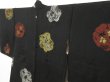 Photo1: 1407T05z560 Vintage Japanese Kimono Silk HAORI Black Plum blossom (1)