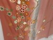 Photo3: 1407T08z1050 Japanese Kimono Silk TSUKESAGE Ash pink Plum branch (3)