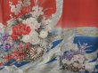 Photo5: 1219H09z1150 Japanese Kimono Silk FURISODE Light gray Flower cart (5)