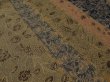 Photo2: 1i01z50 Japanese Kimono Silk  FABRIC Sand beige Birds, Flowers 36.2" (2)