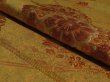 Photo6: 1A02z180 Japanese Kimono Silk OBI FABRIC Gold Flower 50.4" (6)