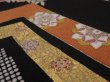 Photo4: 2i02z150 Japanese Kimono Silk  FABRIC Black Birds 48" (4)