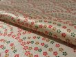 Photo4: 1S02z60 Japanese Kimono Silk  FABRIC Off-white Seigaiha, Flowers 46.5" (4)