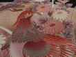 Photo4: 3R01z100 Japanese Kimono Silk  FABRIC Black Birds 44.1" (4)