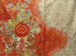 Photo7: 0708T06z1210 Vintage Japanese Kimono Silk FURISODE Off-white Flower cart (7)