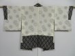 Photo6: 1313i05z470 Vintage Japanese Kimono Silk SHIBORI HAORI Black (6)