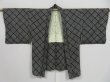 Photo5: 1312i06z460 Vintage Japanese Kimono Silk SHIBORI HAORI Black (5)