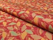 Photo3: 4A07z80 Japanese Kimono Silk  FABRIC Red-Brown Umbrella 56.7" (3)