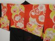 Photo8: 0928i01z500 Vintage Japanese Kimono Silk HAORI Black Stream (8)