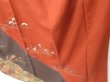 Photo4: 1529T07z930 Japanese Kimono Silk TSUKESAGE Red-Brown Plum blossom (4)