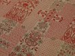 Photo3: 2i01z60 Vintage Japanese Kimono Silk  FABRIC Light gray Flowers 41.7" (3)