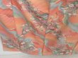 Photo3: 0909i04z900 Japanese Kimono Silk KOMON Coral pink Flowers (3)