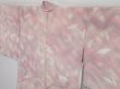 Photo2: 0730i09z500 Vintage Japanese Kimono Silk HAORI Ash pink Shading off (2)