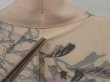 Photo6: 0617i05z670 Vintage Japanese Kimono Silk HAORI Light peach Flower (6)