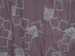 Photo5: 0812i09z760 Vintage Japanese Kimono Silk KOMON Dark grape, Gray (5)