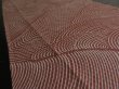 Photo2: 1R07z40 Japanese Kimono Silk  FABRIC Light pinkish brown Wave 56.7" (2)