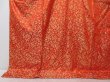 Photo5: 1027N01z1860 Vintage Japanese Kimono Silk UCHIKAKE Orangered Chrysanthemum (5)