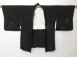 Photo5: 2301T02z550 Vintage Japanese Kimono Silk HAORI Grove Black (5)