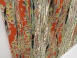 Photo3: 2301T03z660 Vintage Japanese Kimono Silk KOMON Branch Orange-Brown (3)