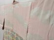 Photo7: 2301T06z610 Vintage Japanese Kimono Crepe Silk HAORI Butterfly Pink (7)