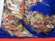 Photo5: 2304T01z4250  Japanese Kimono Silk UCHIKAKE Crane Oriental blue (5)