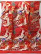 Photo1: 2304T03z3810  Japanese Kimono Silk UCHIKAKE Flying crane Red (1)