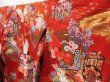 Photo2: 2304T06z4350  Japanese Kimono Silk UCHIKAKE Flying crane Red (2)