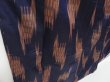 Photo3: 2311T07z690 Antique Japanese Kimono Silk MEISEN KOMON  Dark navy (3)